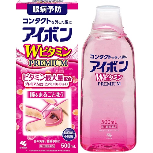 [Third drug class] Kobayashi Pharmaceutical Aibon W vitamin premium 500ml  【第3類医薬品】アイボンWビタミンプレミアム 500mL