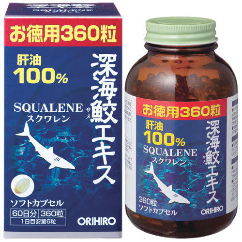 Deep-Sea Shark Extract - Economy Size (360 Soft Capsules)　　オリヒロ 深海ザメエキスカプセル徳用 360粒